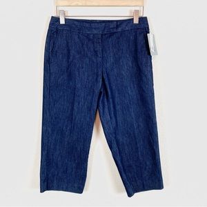 Metro 7 Dark Blue Jean Capri Pants